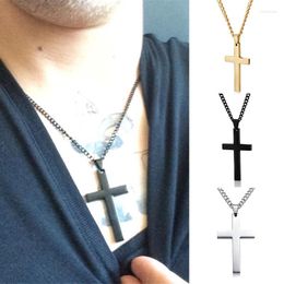 Pendant Necklaces Cross Single Necklace Pendants Stainless Steel Choker Women Collar Accessories Jewelry Titanium 1 Pcs