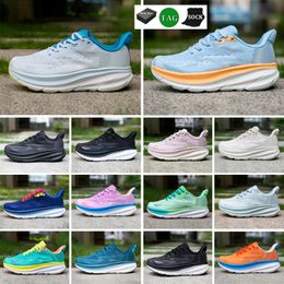 Free Shipping HOK One Running Shoes Clifton 9 8 X2 Cloud Blue Summer Song Cyclamen Men Women Outdoor Sports Trainers Sneakers 36-45