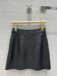 Skirts Early Spring Lambskin Half Skirt Diamond Check Line Waist Design Is Sa And Advanced