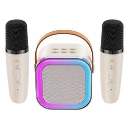 Bluetooth speaker for outdoor and household use, integrated wireless microphone for portable karaoke singing, low pitched sound