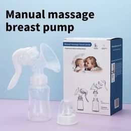 Breastpumps 150ML silicone PP manual breast pump without BPA enhancement with bottle cushion function milk collector Q240514