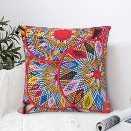 Pillow Ethiopian Plates Sefed Pillowcase Printing Polyester Cover African Art Traditional Case Home Drop