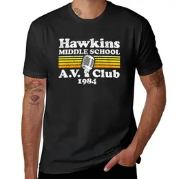 Men's Tank Tops Hawkins Middle School A.V. Club T-Shirt Summer Clothes Tees Plus Size Mens T Shirts