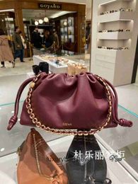 Loeiwe High end Designer Flamencos bags for womens Womens Bag New Lucky Bag Drawstring Cloud Bag Single Shoulder Crossbody Bag Original 1:1 with real logo and box