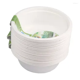 Disposable Dinnerware Jieneng Paper Plate Bowl Household Thickened White Dinner Handmade Birthday Cake 8