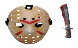 New Cosplay Make Old thicken Friday The 13th Jason Voorhees Mask Machete Hockey Mask8116413