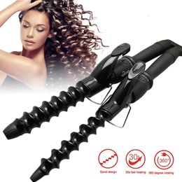 Electric Curler 22mm25mm Ceramic Curling Iron Hair Styling Curly Antiscalding Spiral Stick Monofunctional 240515