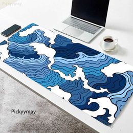 Mouse Pads Wrist Rests Japan Great Wave Off Large Mouse Board Game PC Game XL Mouse Board Computer Keyboard Laptop Mouse Board Mao Si Art Office Desk Mat J240510