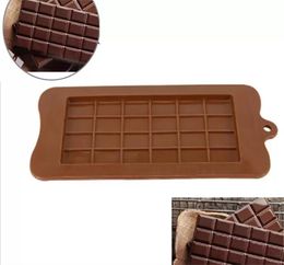 24 Grid DIY Square Chocolate Mould silicone dessert block Moulds Bar Block Ice Cake Candy Sugar Baking Moulds5502476