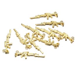100pcslot 95445mm metal Gun Charms Pendants for DIY Jewellery Handmade Crafts Findings Wholesael8607995