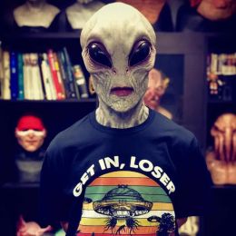 Party Masks Halloween Alien Mask Scary Horrible Horror Alien Supersoft Mask Magic Mask Creepy Party Decoration Funny Cosplay Prop Masks FY8695 0515