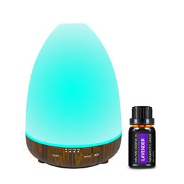 200ml Colour essential oil diffuser, adjustable fog mode, automatic off aroma diffuser, for bedroom/office/home (+1 essential oil)