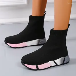 Casual Shoes 2024 Fashion Men's Socks Running Comfortable High Top Sneakers Kids Walking Plus Size Zapatillas Hombre