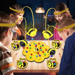 Party Games Crafts Little Bees Magnetic Bead Funny Family Board Party Games Parent-Child Interaction Adult Children Toys Kids Xmas Birthday Gifts T240513