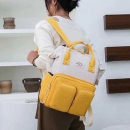Diaper Bags Large capacity mother and baby bag lightweight and multifunctional mothers bag portable waterproof handbag womens backpack Y240515