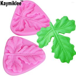 Baking Moulds Kaymiklee M366 Watermelon Leaf Veiner Mould Food-grade 3D Silicone Flower Petal Gumpaste Fondant Cake