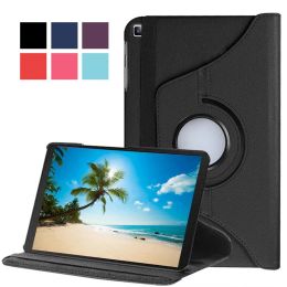 360 Rotating Leather Stand Case For Samsung Galaxy Tab A 8.0" SM-P200 P205 Lichee PU Leather Flip Cover with Auto Sleep/Wake Tablet Cases