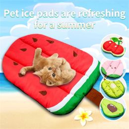 Mats Cooling Down Pet Ice Pads In Summer Cat Bed Cat Rug Pet Beds for Dogs Oxford Farbric Cooling Material for A Cool Summer Dog Bed