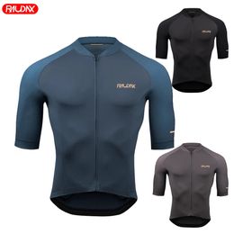 Men Cycling Jersey RAUDAX Top Quality Cycling Racing Bike Shirts Cycling Clothes Maillot Summer MTB Ropa Ciclismo Uniform Kit 240515