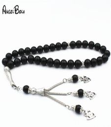 Muslim Islamic Tasbih Black Crystal Prayer Beads Bracelet Round Shape Beads 33 Islamic Beaded Adults Bracelet Rosary1138665