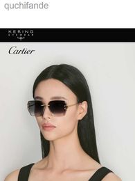 Vintage catier sunglass for women men top level designer sun glass glasses minimalist atmospheric butterfly shaped sunglasses CT0466S