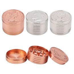 Herb Grinder Manual Metal Smoke Household Smoking Accessories Creative Dollar Canadian Coin 3 Styles Drop Delivery Home Garden Sundri Dhvrg