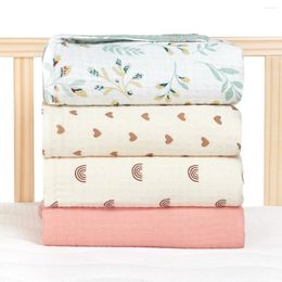 Blankets Born Baby Blanket Soft Cotton Waffle Lattice Infant Kids Swaddle Wraps Solid Colour Mesh Muslin For Babies