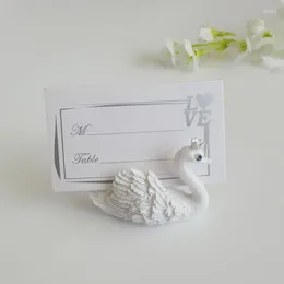 Party Decoration Resin Swan Name Number Menu Table Place Card Holder Clip Wedding Baby Shower Reception Favor F20243597