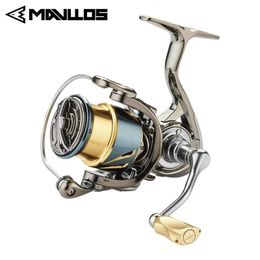 Mavllos Chaser Trout Spinning Reel Drag Power 15Kg Ratio 5.1 1 Ultra Light Shallow Spool Bass Spinning ReelSnapper Fishing Rod 240508