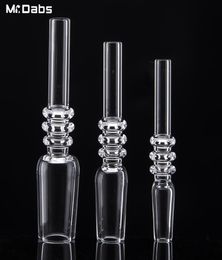Quartz tip 10mm 14mm 19mm 100% Real Smoking Accessories with Clear Joint for Collect Quartz Nail with male joint for NC Set3290534