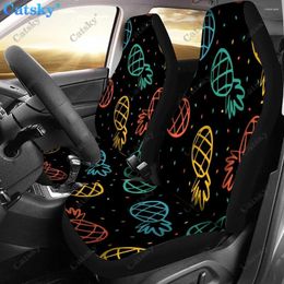 Car Seat Covers Pineapple Pattern Cover Interior Accessories Printed Protection Stain-resistant