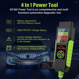 Topdiag BT400 Car Battery Tester OBD Scan 12V/24V 20-2000 CCA Analyzer Load Test Auto Cranking Charging Tool