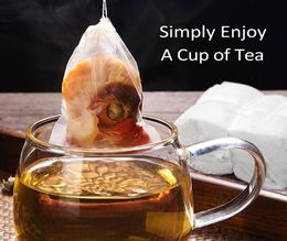 Empty Teabags Food Grade Material Made Philtre Single Drawstring Tea Bags Disposable Tea Infuser Whole Cheap 3484649