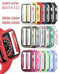 360 Full Cover PC Case 3D Tempered Glass AntiScratch Film Screen Protector For Apple Watch Series SE 6 5 4 44mm 40mm iWatch 3 2 18208326