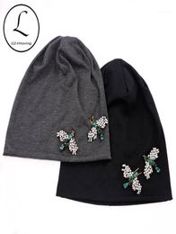 GZhilovingL 2020 New Spring Women Bug Appliques Slouch Beanies Hats Thin Soft Cotton Skullies Hat And Caps Ladies Winter hats14089530