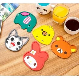 Table Mats 1 Pieces Thickening Silicone Insulation Pad Cartoon Felt Antiskid Mat Cup Bowl Pads Drink Placemat