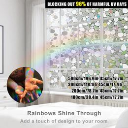 Window Stickers Privacy Film Frosted Decorative Glass Door Static Decor Self-adhesive Sticker Heat Control