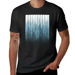 Men's Tank Tops Grunge Dripping Turquoise Misty Forest T-Shirt Vintage Edition Sports Fans Oversized T Shirts For Men