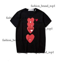 Mens T Shirts Women Designer Commes Des Garcons T-Shirts Cottons Love Tops Man Casual Tees Shirt Luxurys Clothing Street Fit Shorts Sleeve Clothes Plus Size 4a79
