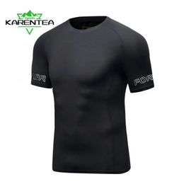 Professional Men Quick Dry Running T Shirt Loose Tops Breathable Gym Camping Hiking Cycling Tees M-4XL Size Workout Training 240515