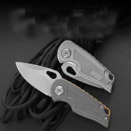 High Quality A2461 Pocket Folding Knife 3Cr13Mov Satin Blade Outdoor Camping Hiking Fishing EDC Knives Small Gift Knife