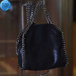 Stella Mccartney tote falabella mini bag woman metallic sliver black tiny shopping women Handbag leather crossbody Shoulder Bags Wallet purse Niche hihhy9