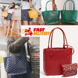 Retro Designer Totes Bag Large Capacity Goy Leather Artois Casual Totes Bags Womans Mom Shopping Handbags Shoulder Factory Bag Outdoor Walking Ladies