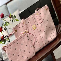 10A Fashion Shopping Bags Tote Pink Shoulder Capacity Leather Luxury Crossbody Famous Designer Purses Handbag Women Beach Large 220321 Mdlq