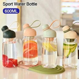 Water Bottles Summer Large Capacity Plastic Cup Cute High Aesthetic Ladies Handy Outdoor Sports Bottle Portable Tea Coffee