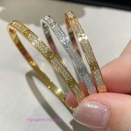 Designer Caritraes Bracelet Luxury LOVE Screw 18k Gold CNC Craft Narrow and Wide Edition No Diamond 4 10 Full Fifth Generation