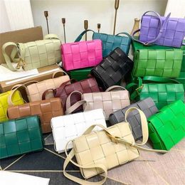 Hip Women Weave Shoulder Bags Green Designer Bag Crossbody Bags High Quality Leather Handbags Luxury Leather Shopper Woven Messenger Purse 230627