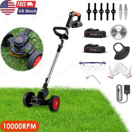 Lawn Mower Free delivery to the United States cordless electric herbivorous machine edge yard grass string trimmer lawn mowerQ240514