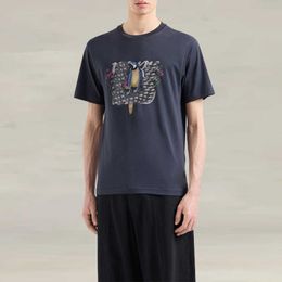 Men Mock Neck Plus size T-Shirt 100% Cotton Custom High Quality Heavyweight Luxury Drop Shoulder Blank T-Shirt For Men