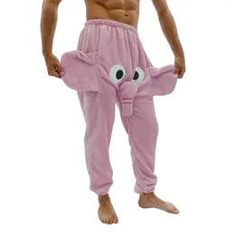 Men's Sleepwear Elephant Boxer Pants Funny Novelty Shorts Humorous Pajama Underwear Gift For Men Animal Cosplay Trousers